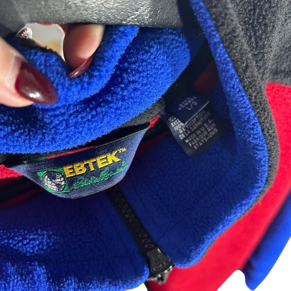 Ebtek 1/4 Zip Color Block Fleece - image 7